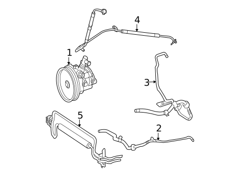 Pump & Hoses for 2009 Mercedes-Benz E 320 #0