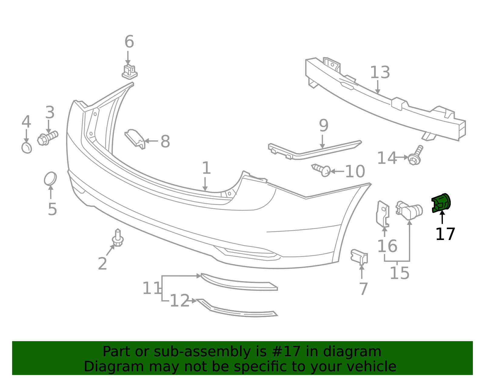 39681-TZ3-A11ZZ - Parking Aid Sensor Housing | All Discount Parts