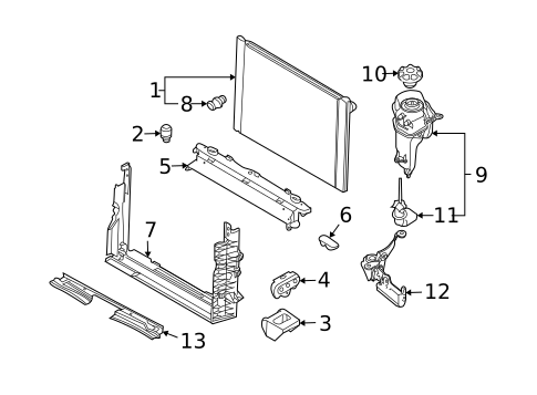 Radiator & Components for 2009 BMW M6 #0