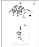 5016389AA - Mopar Accessories - Component Parts: Accessory Hardware Kit for Mopar Image