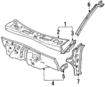 60610SB6660ZZ - Body: Cowl Panel for Honda: Civic Image