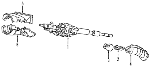 Steering Column for 1990 Honda Prelude #0