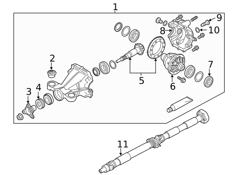 Axle & Differential for 2021 INFINITI Q60 #0
