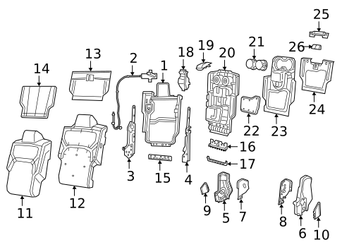 Front Seat Components for 2020 Ram 1500 #0