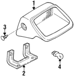 F7CZ13A613AAC - Electrical: High Mount Lamp for Ford: Escort Image