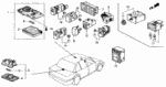 35409SD2003 - Electrical/Exhaust/Heater/Fuel: SCREW, GROUND (4X12) (ZN) for Honda Image