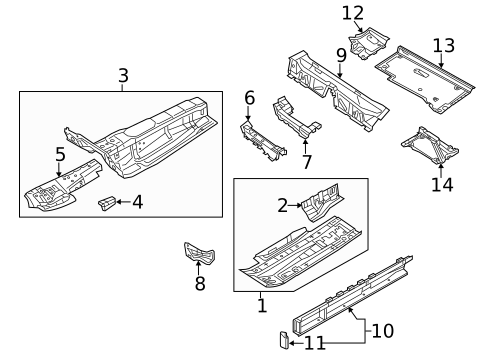 Floor & Rails for 2012 Audi A6 #0