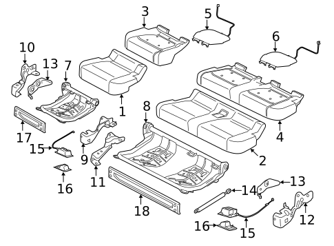 Rear Seat Components for 2019 Ford F-150 #2