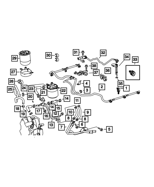68005721AA - Fuel: Retainer for Dodge: Sprinter 2500, Sprinter 3500 Image