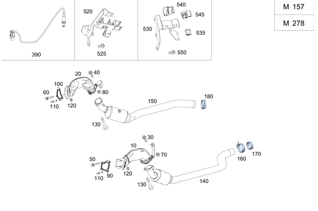 2761508673 - Exhaust System: Holder for Mercedes-Benz: GL450, GL550, GL63 AMG, GLE400, GLE43 AMG, GLE450 AMG, GLE63 AMG, GLE63 AMG S, GLS450, GLS550, GLS63 AMG, ML400, ML550, ML63 AMG Image image