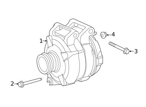 Alternator for 2016 Chrysler 200 #0