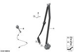 72117911595 - : Upper Belt Front Left for BMW Image