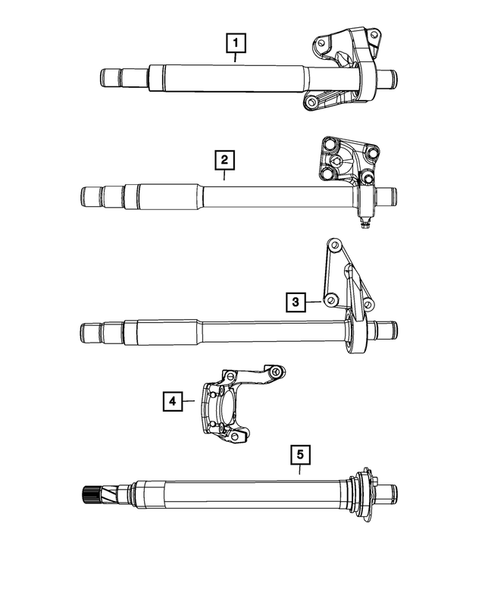 Front Axle Drive Shafts for 2011 Dodge Journey #1