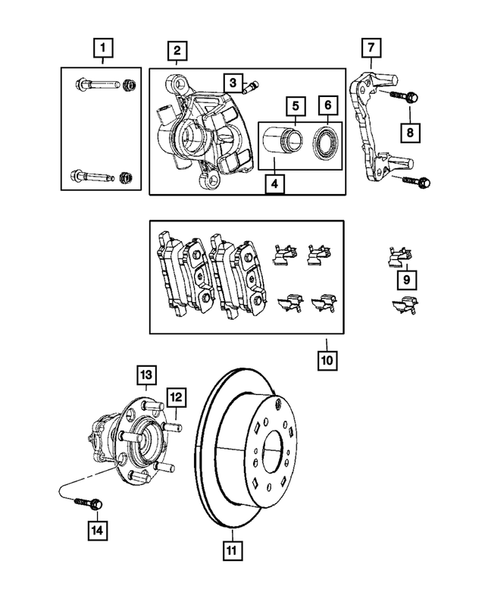 Rear Brakes for 2013 Dodge Avenger #0