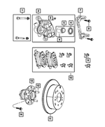 R5191267AB - Brakes: Disc Brake Caliper Assembly, Remanufactured, Left for Mopar Image
