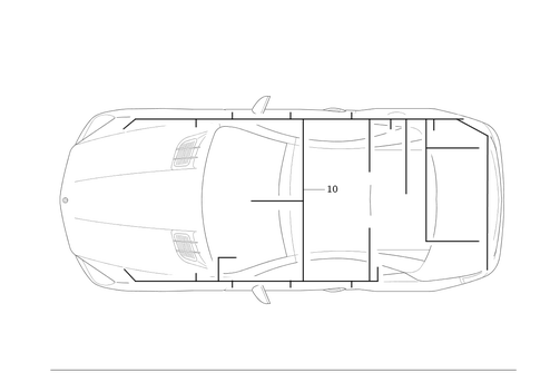Frame Floor Unit Main Cable Harness for 2016 Mercedes-Benz SL65 AMG #0