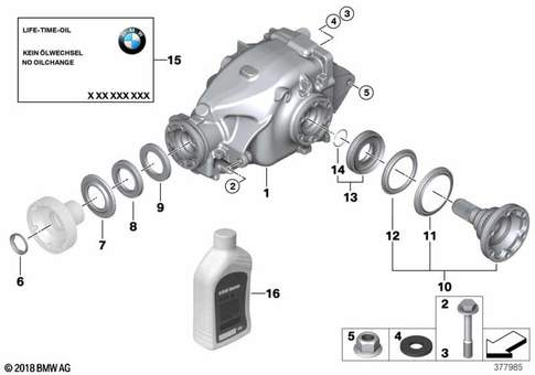Rear-Axle-Drive for 2005 BMW Z4 M3.2 #1