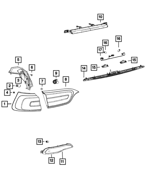 Lamps-Interior and Exterior for 2017 Jeep Cherokee #0
