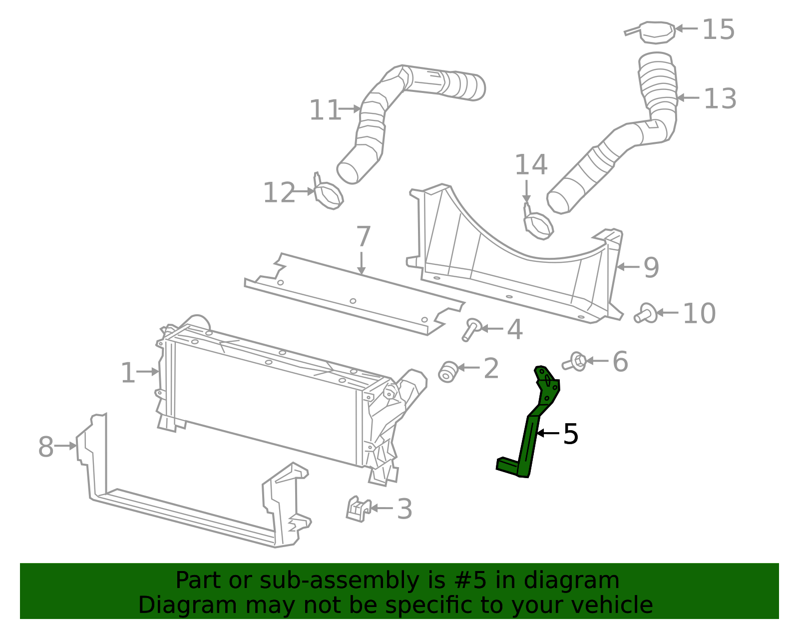 2019-2025 Ram Inter-Cooler Bracket 68322669AC | Mopar Parts Canada