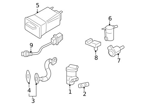 Evaporative System for 2006 Buick Terraza #0
