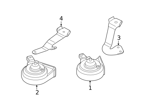 Horn for 2005 Volkswagen Jetta #0