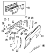 68054863AD - Body Sheet Metal Except Doors: Pickup Box for Ram: 1500, 1500 Classic, 2500, 3500 Image