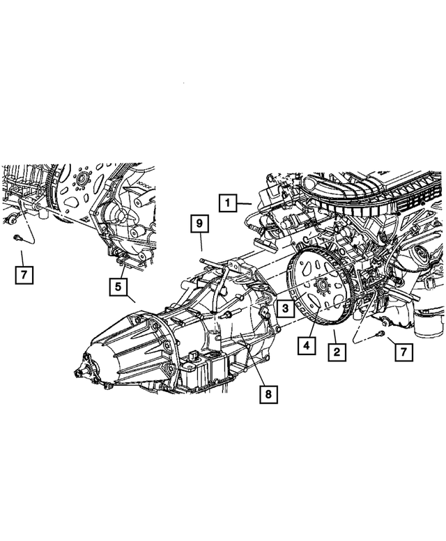 4471933 - Automatic Transaxle 4 Speed: Drive Plate Backing Plate for Mopar Image