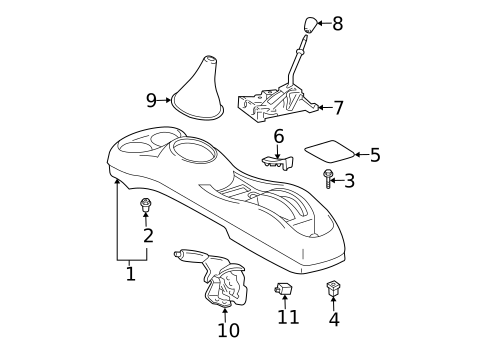 Center Console for 2005 Scion xB #1