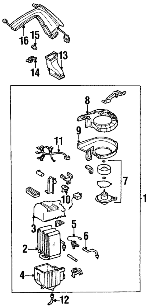 Auxiliary Heater & AC for 1998 Mazda MPV #1