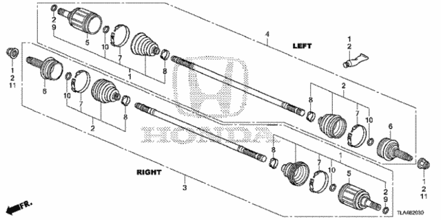 Rear Driveshaft (1) for 2019 Honda CR-V #0