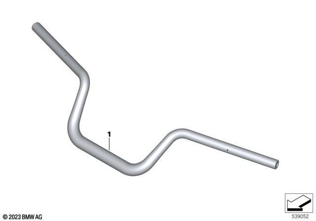 32717107965 - Ergonomics &amp; Comfort: Lenker - Gold for BMW-Motorrad Image image