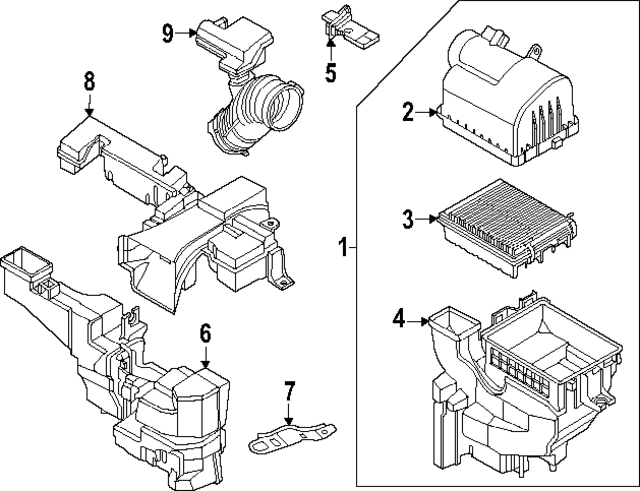 165007LG0B - : Air Cleaner Assembly for Nissan Image