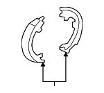 43154STKA01 - Brakes: Park Brake Shoes for Honda: CR-V Image