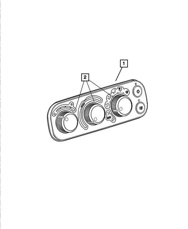 4865810AC - Air Conditioning &amp; Heater: A/c And Heater Control for Mopar Image