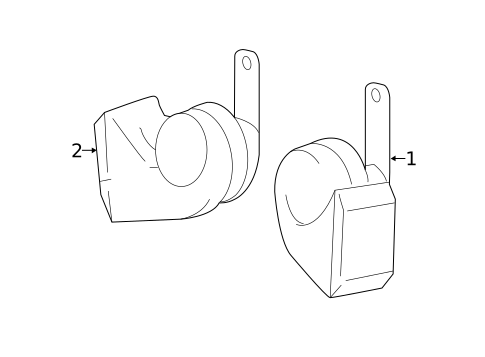 Horn for 2020 Toyota Tacoma #0