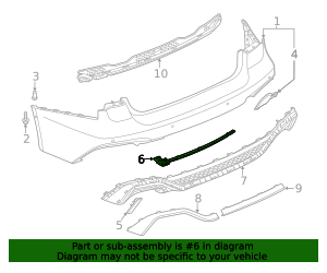 4K8-807-900-C - High-Quality Bumper Impact Strip for 2021-2025 Audi ...