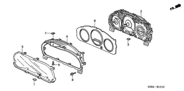 Meter Components (NS) for 2005 Honda Civic #0