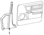 E75Y5402344A1B - Body: Cowl Kick Panel for Ford Image
