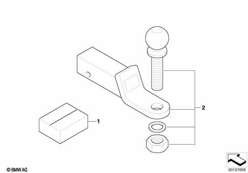 Trailer Coupling for 2005 BMW X5 3.0i #0