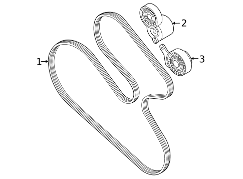 Accessory Drive Belt System Components for 2024 Audi RS3 #0