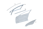2237250900 - Front Door: Side Window Pane for Mercedes-Benz: 350SD, Maybach S580, Maybach S680, S500, S580, S580e, S63 AMG E Performance Image