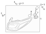 1864305009L - Electrical: Tail Light Bulb for Hyundai Image