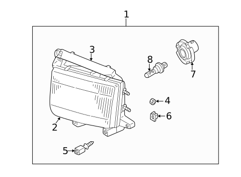 Bulbs - Chassis for 1998 INFINITI QX4 #4