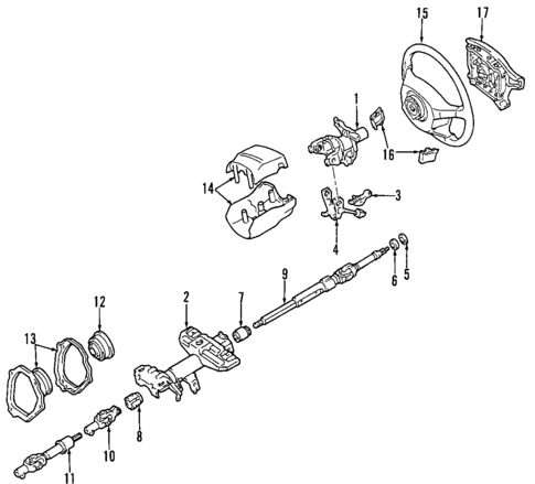 Steering Wheel for 1997 Toyota RAV4 #1