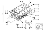 11111407420 - Engine: Engine Block without Pistons for BMW Image