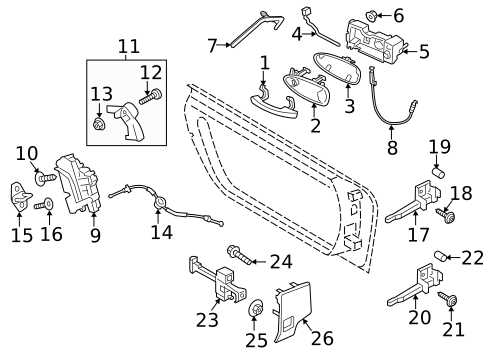 Lock & Hardware for 2016 Porsche Cayman #9