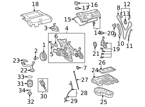 Engine Parts for 2007 Lexus RX350 #0