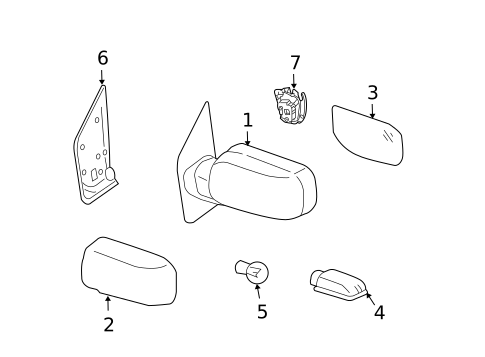 Outside Mirrors for 2014 Nissan Armada #0