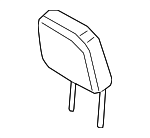 MB5Z78611A08BG - Body: Headrest for Ford: Explorer, Police Interceptor Utility Image