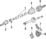 5212839 - Suspension: Damper Assembly for Chrysler: E Class, Executive Limousine, Executive Sedan, Imperial, Laser, LeBaron, New Yorker, TC Maserati, Town &amp; Country | Dodge: 600, Aries, Caravan, Daytona, Grand Caravan, Lancer, Shadow Image